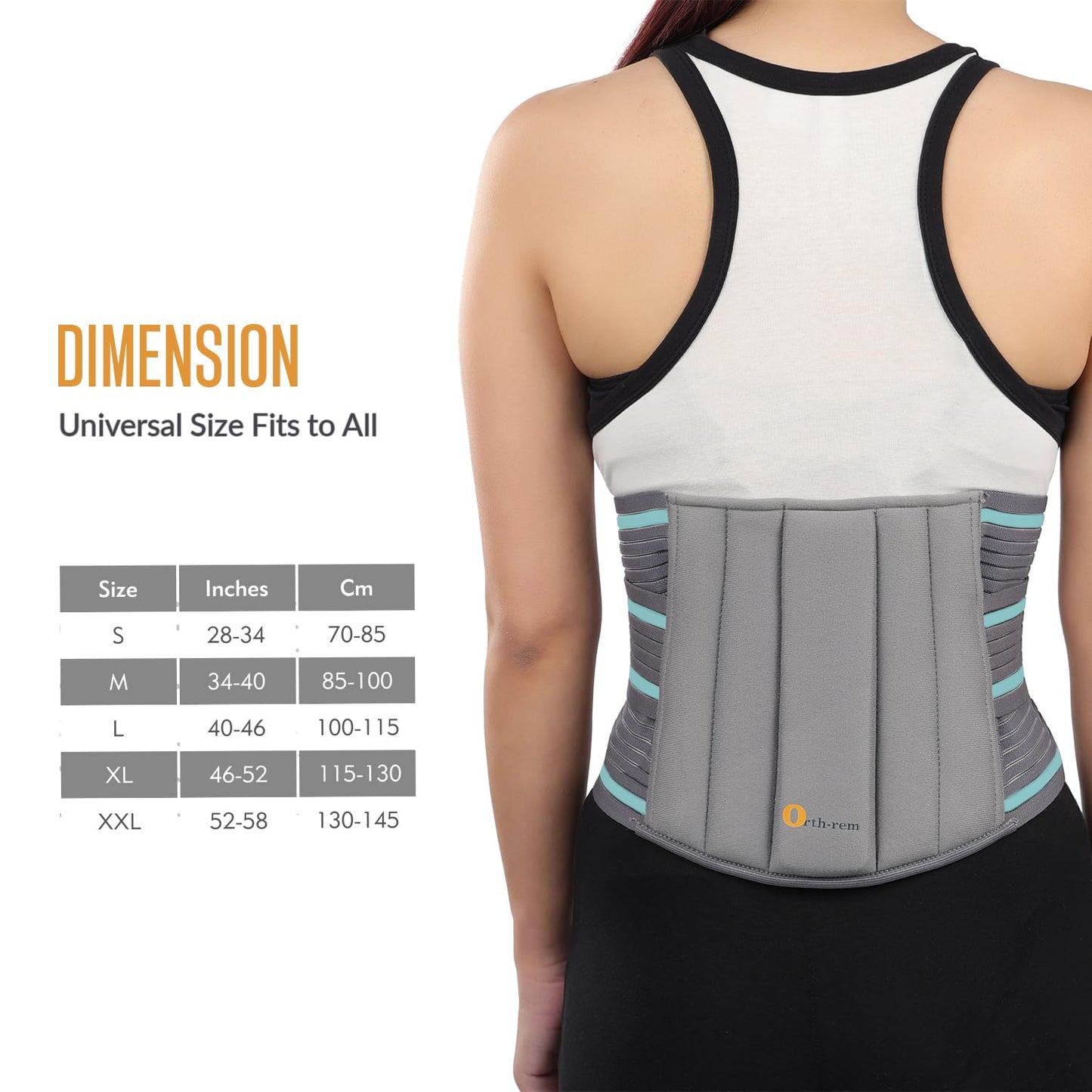 Back Support Brace for Men & Women | Lower Back Pain Relief Support Belt