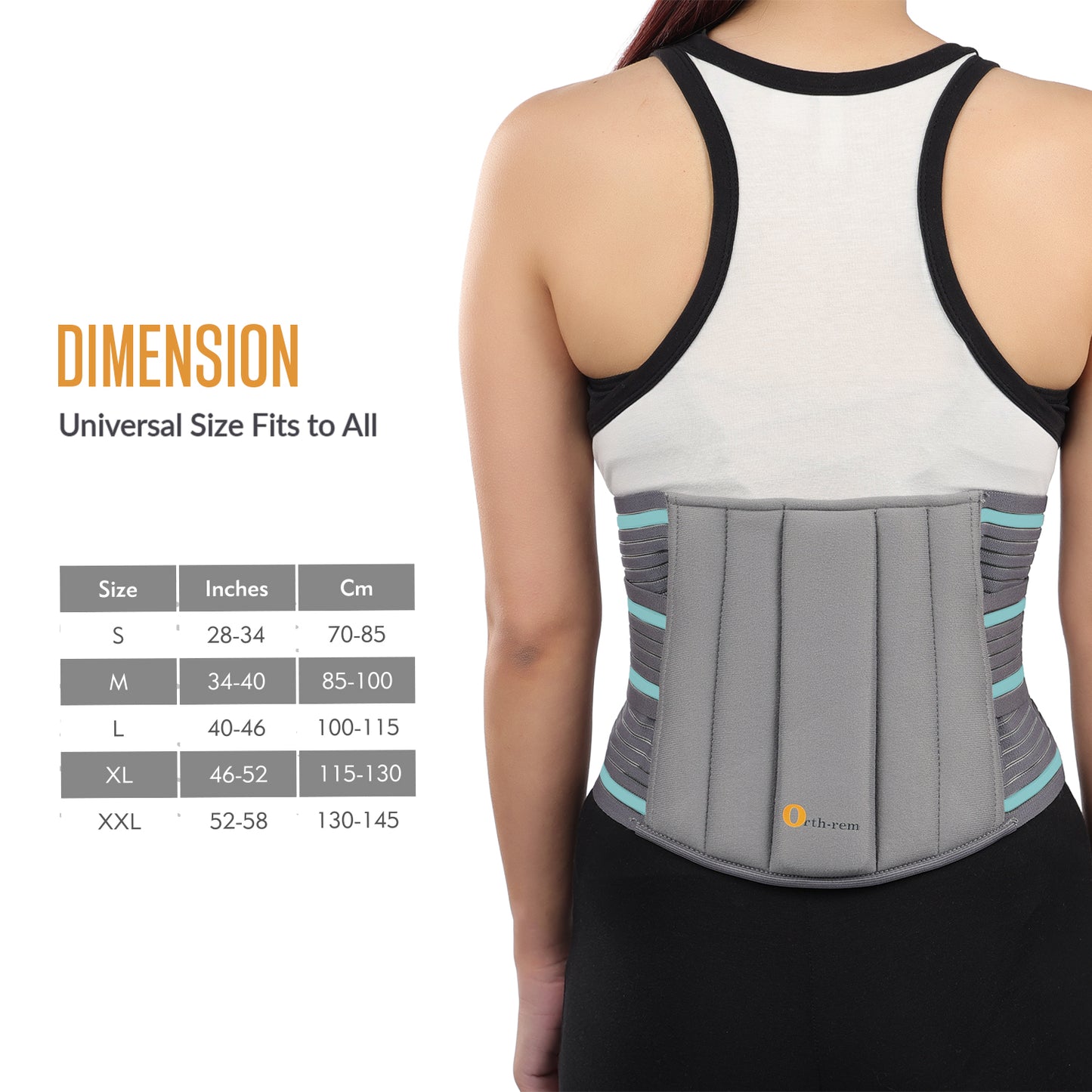 Back Support Brace for Men & Women | Lower Back Pain Relief Support Belt