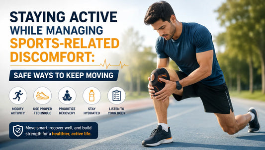 Staying active with sports-related discomfort