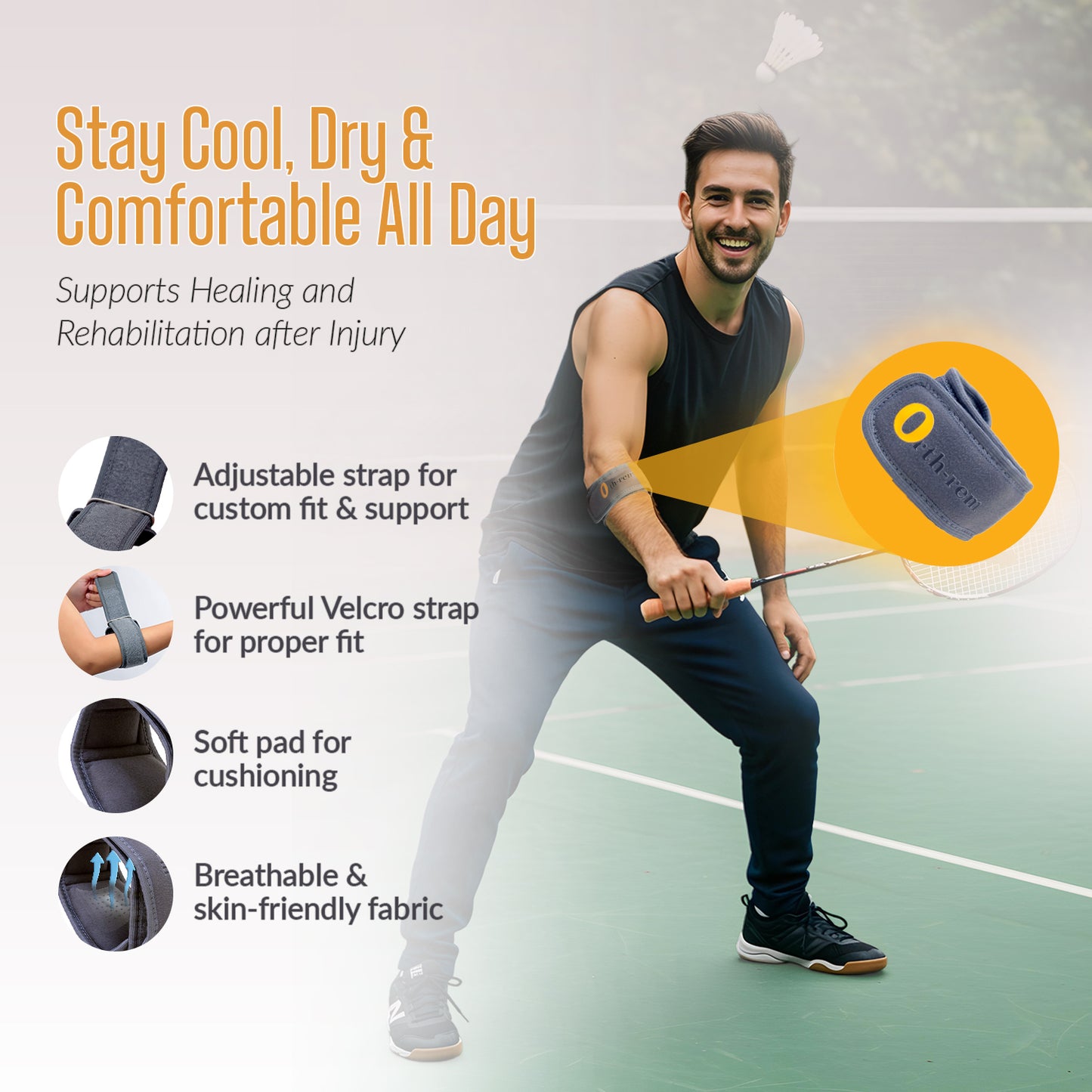 Tennis Elbow Support for Men & Women - Pair