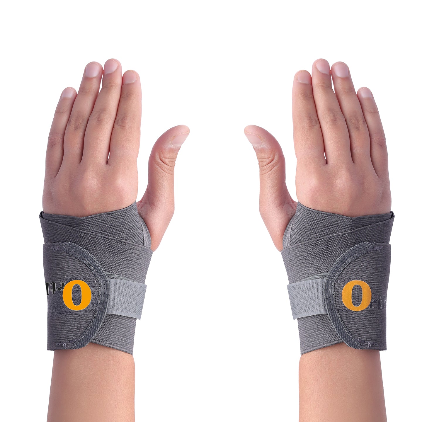 Wrist Support Brace Strap with Thumb - Pair