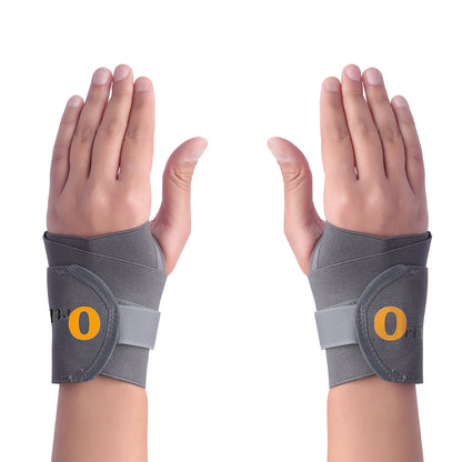 Wrist Support Brace Strap with Thumb - Pair