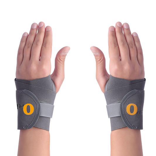 Wrist Support Brace Strap with Thumb - Pair