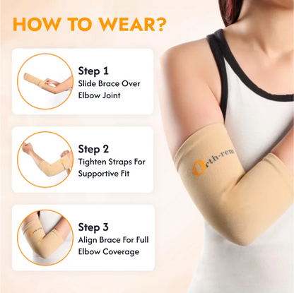 Elbow Support Brace for Men & Women (Pair)