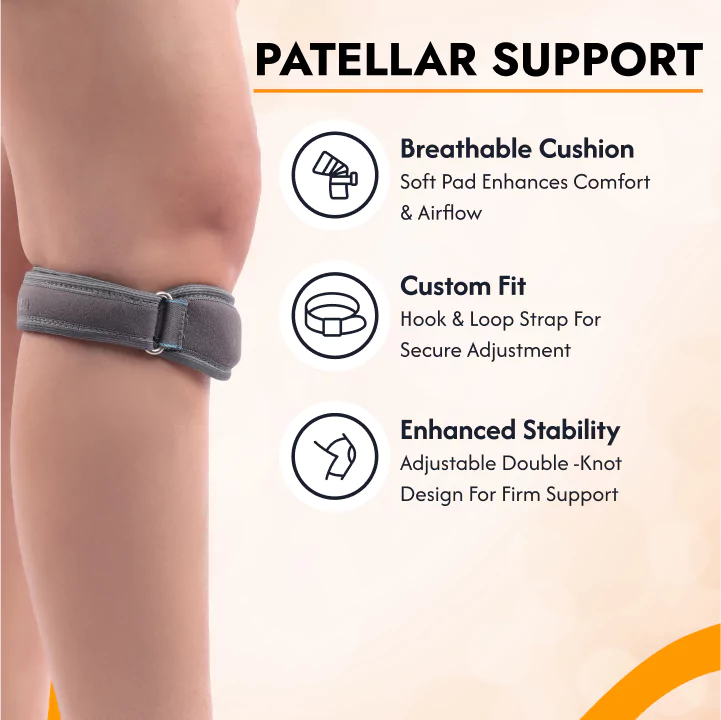 Patella Stabilizer Knee Support Brace Strap (Pair)