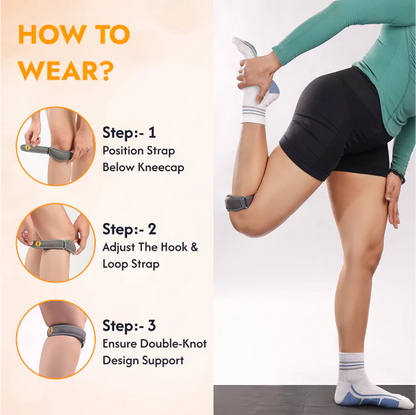 Patella Stabilizer Knee Support Brace Strap (Pair)